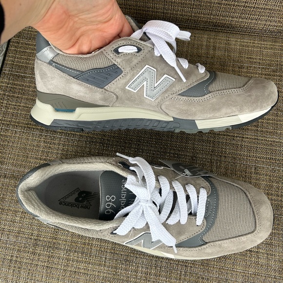 $200 Men New Balance Size 10.5 USA 998 Core Sneakers Running Shoes Grey U998GR - Picture 11 of 11